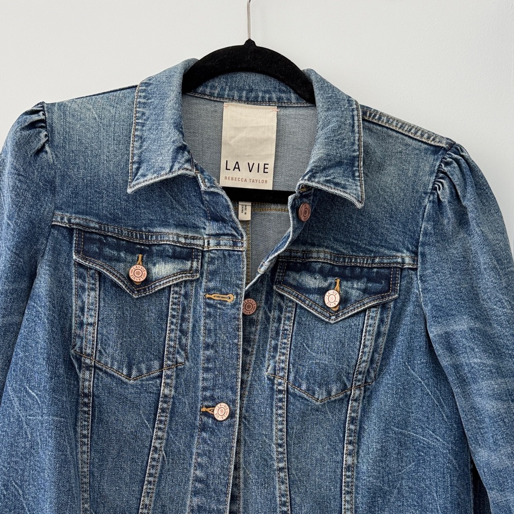 Rebecca Taylor Classic Blue Jean Jacket - Picture 3 of 4